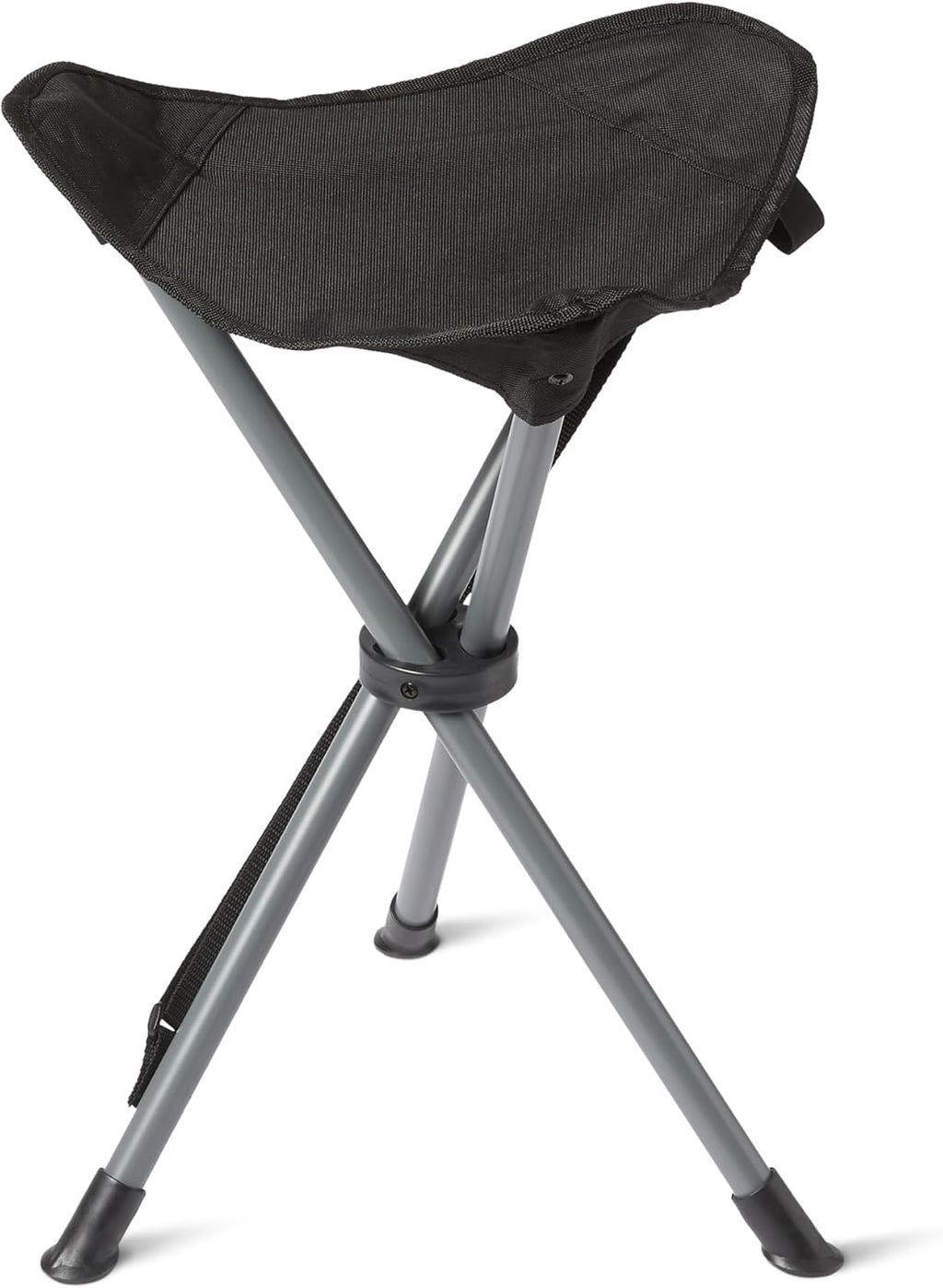 Portable Camping Stool, Collapsible, Lightweight, for Hiking, Hunting, Fishing, Black