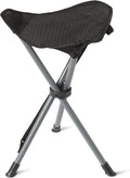 Portable Camping Stool, Collapsible, Lightweight, for Hiking, Hunting, Fishing, Black